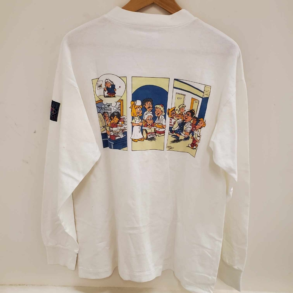 Vintage Humeur Design" Franfou COMICS" Tee-Long Sleeves